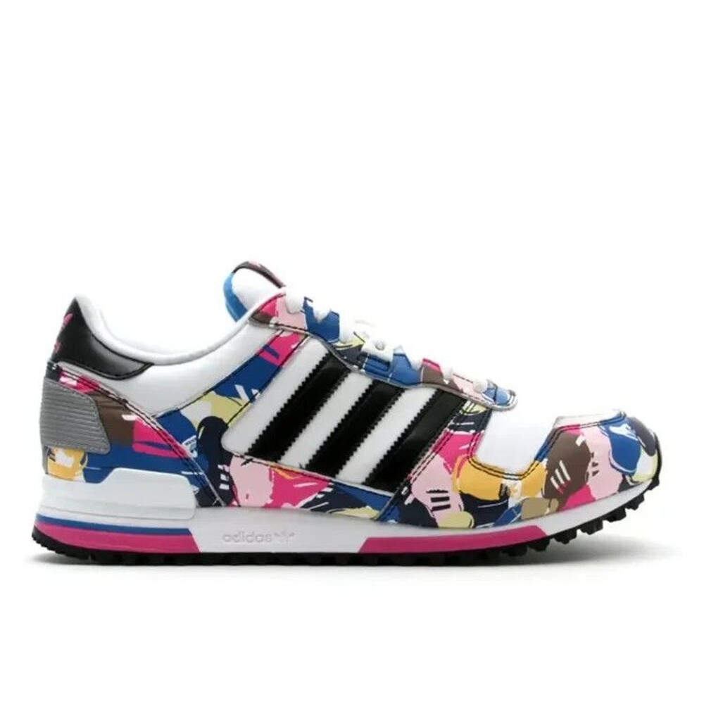 Adidas ZX 700 ORIGINALS Men Colorblock White Black Bloom Sneaker Size 10.5